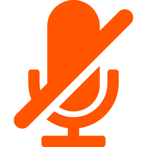 Muted microphone icon